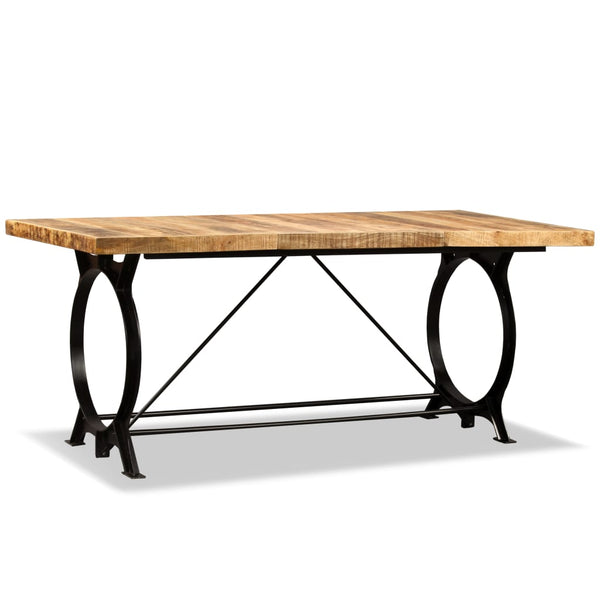 vidaXL Dining Table Rough Solid Mango Wood 180 cm