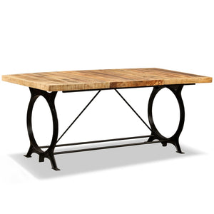 vidaXL Dining Table Rough Solid Mango Wood 180 cm