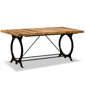 vidaXL Dining Table Rough Solid Mango Wood 180 cm