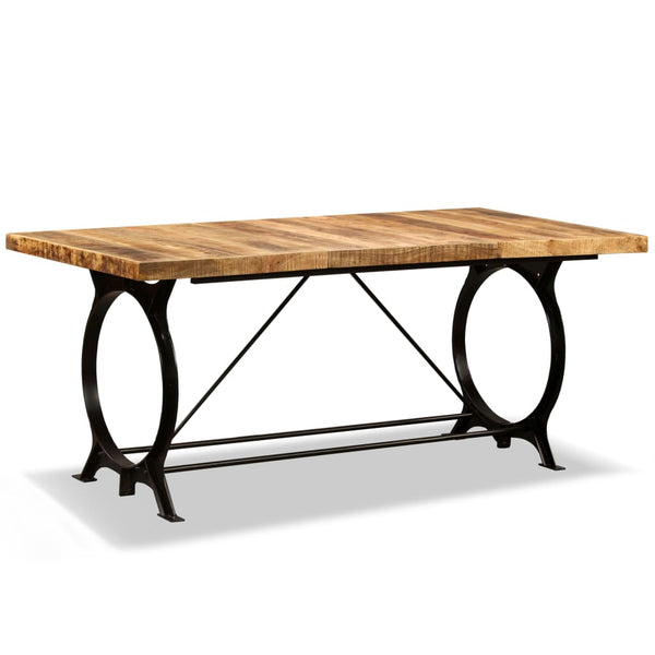 vidaXL Dining Table Rough Solid Mango Wood 180 cm