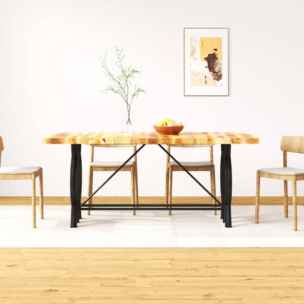 vidaXL Dining Table Rough Solid Mango Wood 180 cm