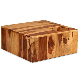 vidaXL Coffee Table Solid Acacia Wood 70x70x30 cm
