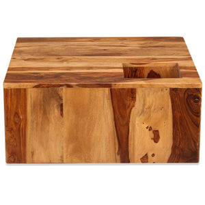vidaXL Coffee Table Solid Acacia Wood 70x70x30 cm