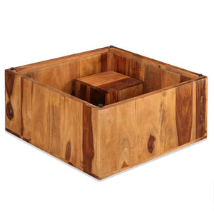 vidaXL Coffee Table Solid Acacia Wood 70x70x30 cm
