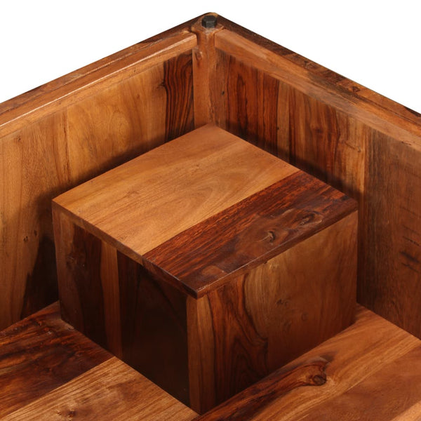 vidaXL Coffee Table Solid Acacia Wood 70x70x30 cm