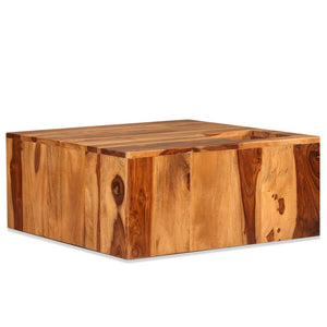 vidaXL Coffee Table Solid Acacia Wood 70x70x30 cm