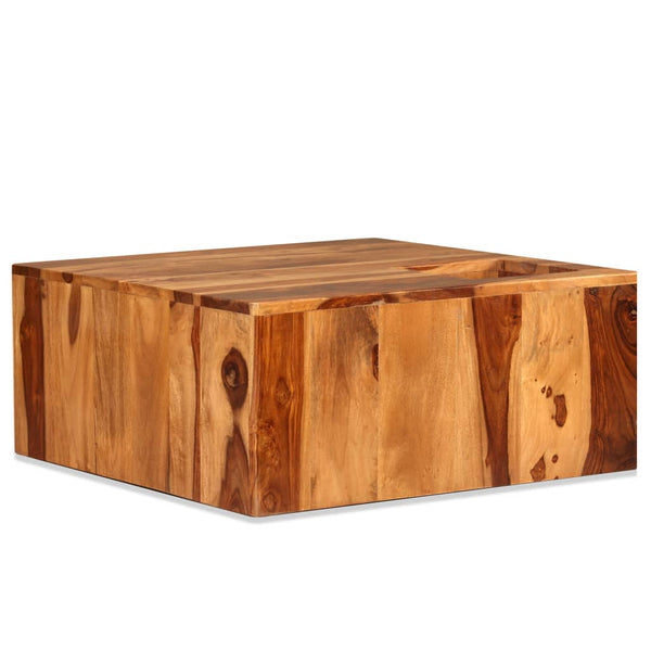 vidaXL Coffee Table Solid Acacia Wood 70x70x30 cm
