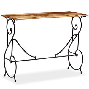 vidaXL Console Table Solid Acacia Wood 100 x 40 x 75 cm