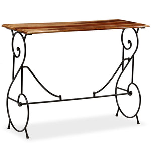 vidaXL Console Table Solid Acacia Wood 100 x 40 x 75 cm