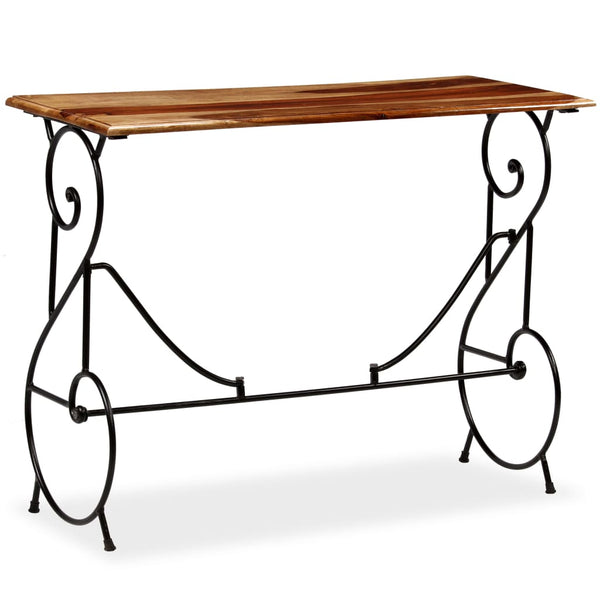 vidaXL Console Table Solid Acacia Wood 100 x 40 x 75 cm