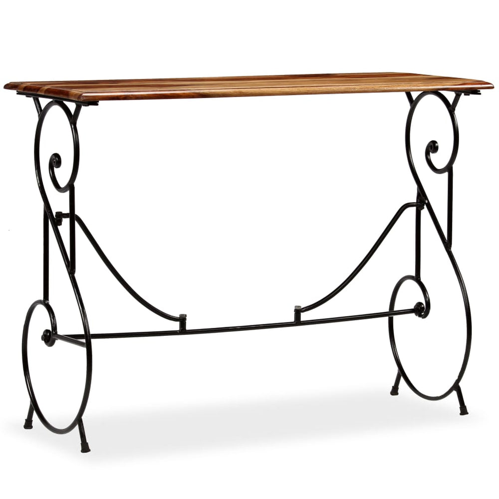vidaXL Console Table Solid Acacia Wood 100 x 40 x 75 cm