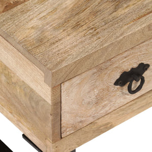 vidaXL Coffee Table with 3 Drawers Solid Mango Wood 90x50x35 cm