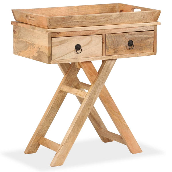 vidaXL Side Table Solid Mango Wood 65 x 40 x 76 cm
