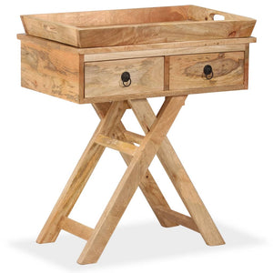 vidaXL Side Table Solid Mango Wood 65 x 40 x 76 cm