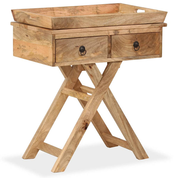 vidaXL Side Table Solid Mango Wood 65 x 40 x 76 cm