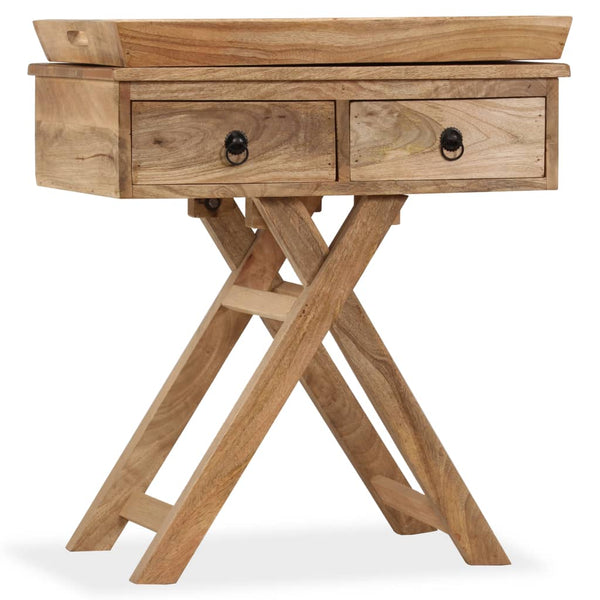 vidaXL Side Table Solid Mango Wood 65 x 40 x 76 cm