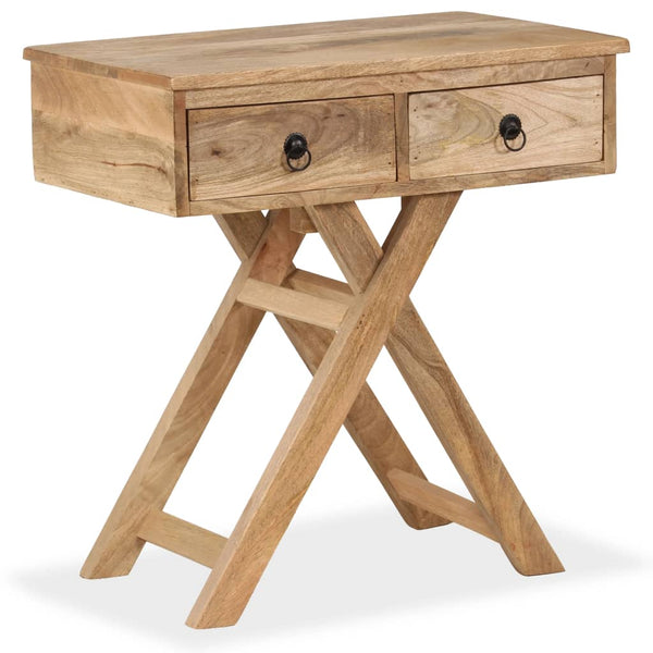 vidaXL Side Table Solid Mango Wood 65 x 40 x 76 cm