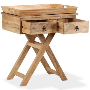 vidaXL Side Table Solid Mango Wood 65 x 40 x 76 cm