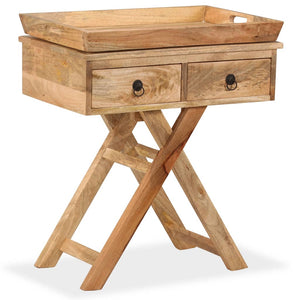 vidaXL Side Table Solid Mango Wood 65 x 40 x 76 cm