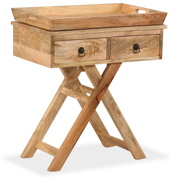 vidaXL Side Table Solid Mango Wood 65 x 40 x 76 cm