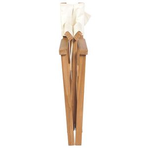 vidaXL Folding Director's Chairs Solid Teak Wood