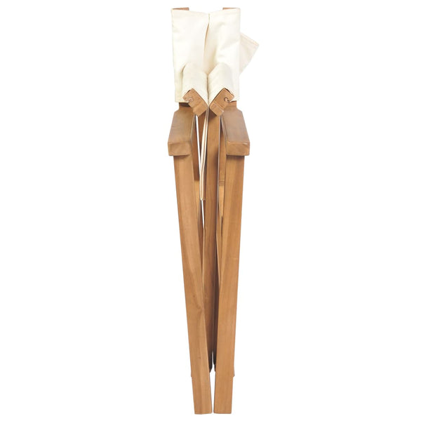 vidaXL Folding Director's Chairs Solid Teak Wood