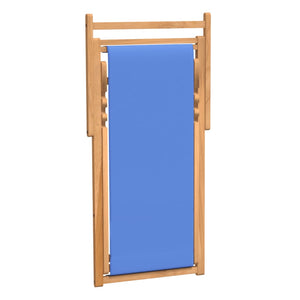 vidaXL Teak Sun Lounger 56x105x96 cm Blue