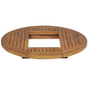 vidaXL Teak Beer Crate Table 70 cm