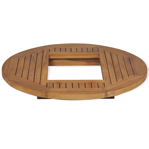 vidaXL Teak Beer Crate Table 70 cm