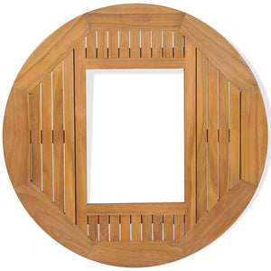 vidaXL Teak Beer Crate Table 70 cm