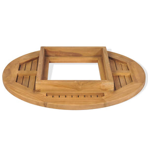 vidaXL Teak Beer Crate Table 70 cm