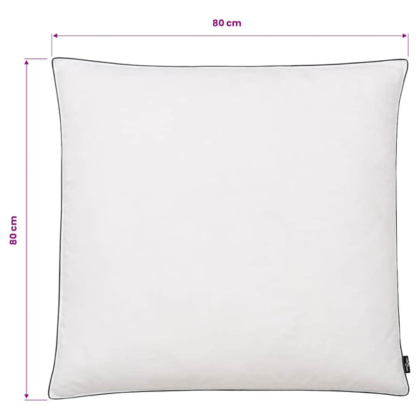 vidaXL Pillows 2 pcs. Down/Feather Filling Heavy 80x80 cm White