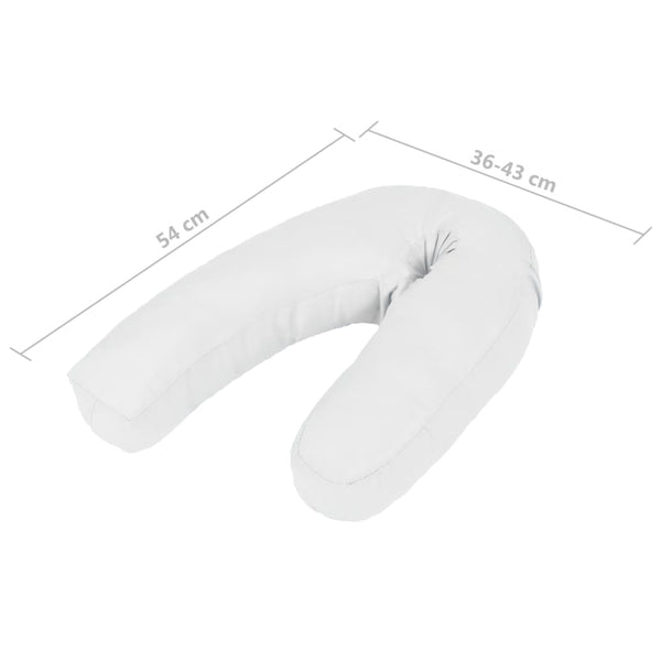 vidaXL Pregnancy Pillow J-shaped 54x(36-43) cm