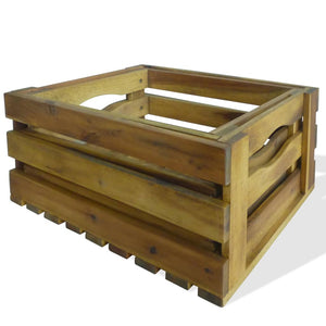 vidaXL Apple Crates Set 2 pcs. Solid Acacia Wood