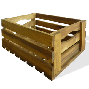 vidaXL Apple Crates Set 2 pcs. Solid Acacia Wood