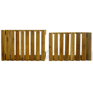 vidaXL Apple Crates Set 2 pcs. Solid Acacia Wood