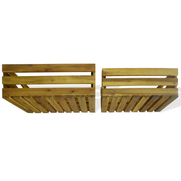 vidaXL Apple Crates Set 2 pcs. Solid Acacia Wood