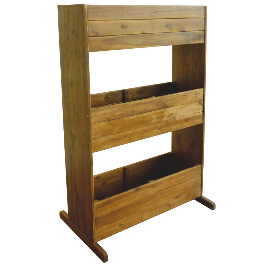 vidaXL Garden Raised Bed 3 Tiers Solid Acacia Wood