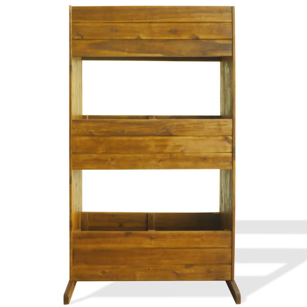 vidaXL Garden Raised Bed 3 Tiers Solid Acacia Wood