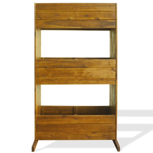 vidaXL Garden Raised Bed 3 Tiers Solid Acacia Wood
