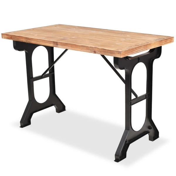 vidaXL Dining Table Solid Fir Wood 122x65x82 cm