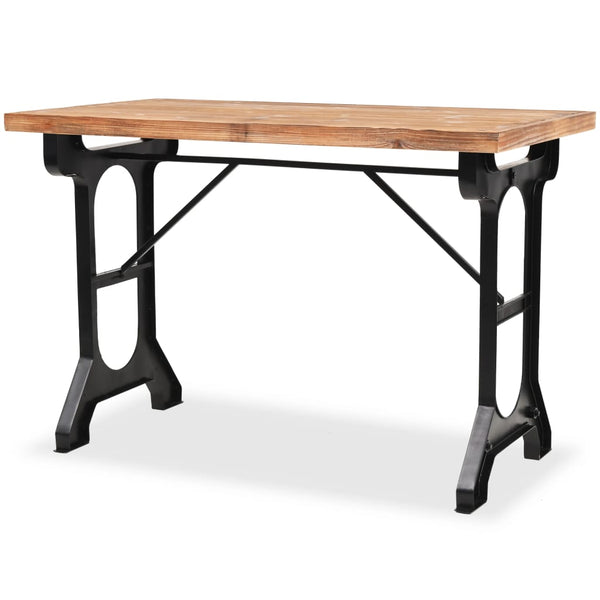 vidaXL Dining Table Solid Fir Wood 122x65x82 cm