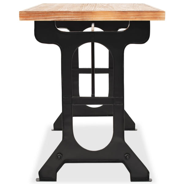 vidaXL Dining Table Solid Fir Wood 122x65x82 cm