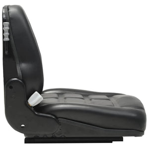 vidaXL Forklift Seat & Tractor Seat with Suspension Adjustable Backrest