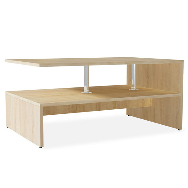 vidaXL Coffee Table Engineered Wood 90x59x42 cm Oak