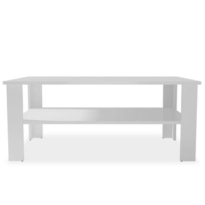vidaXL Coffee Table Engineered Wood 100x59x42 cm White