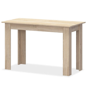 vidaXL 3-Piece Dining Set Table and Benches Chipboard Oak