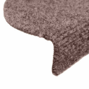 vidaXL Stair Mats Self-Adhesive 15 pcs. 56x17x3 cm Light Brown Semi-Circular