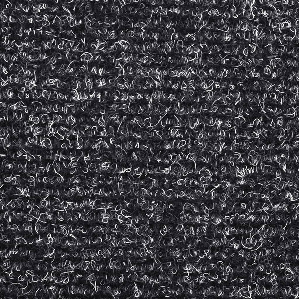 vidaXL Self-Adhesive Stair Treads 15 pcs. 56x17x3 cm Dark Grey Half-Round