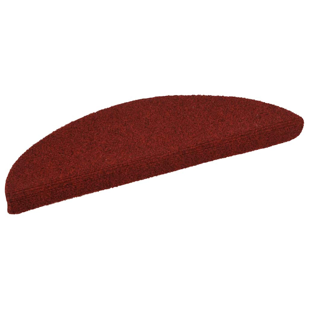 vidaXL Self-Adhesive Stair Treads 15 pcs. 56x17x3 cm Burgundy Half Round